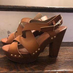 Mossimo Supply Chunky Wood Platform Heels